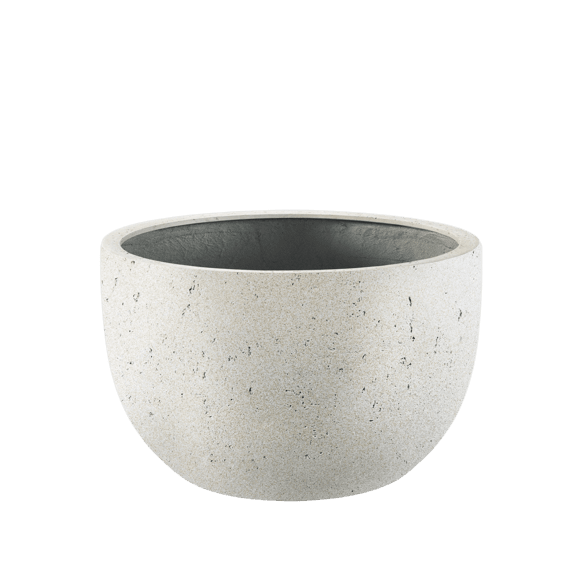 Grigio New Egg Pot Low - Antique White .png